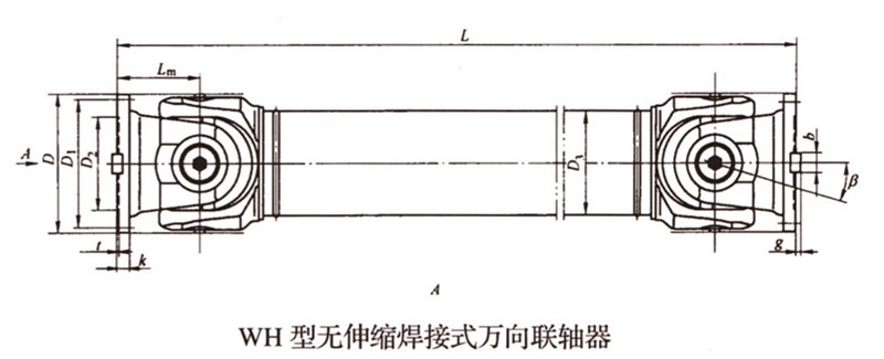 SWC-WH型無伸縮焊接式萬向聯(lián)軸器